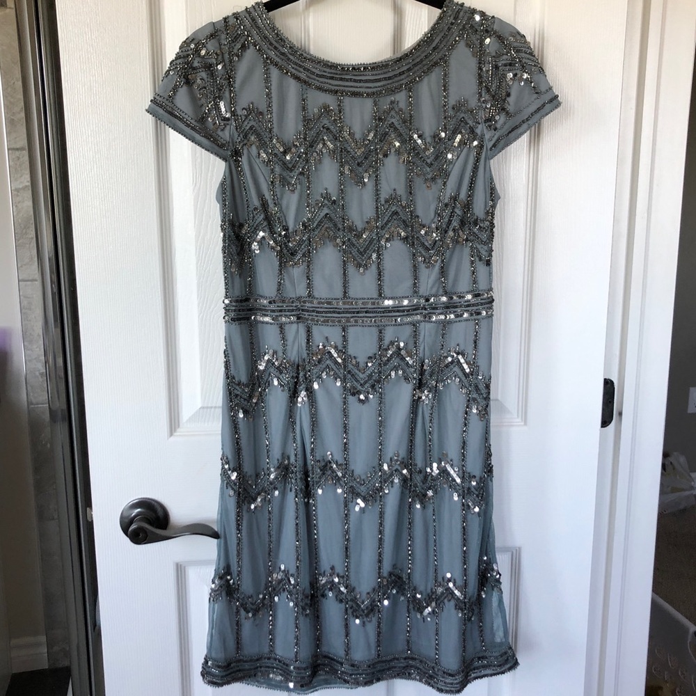 Adrianna Papell Beaded Mini Dress